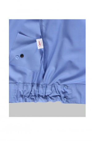 Сорочка охранника голубая, на резинке, с коротким рукавом