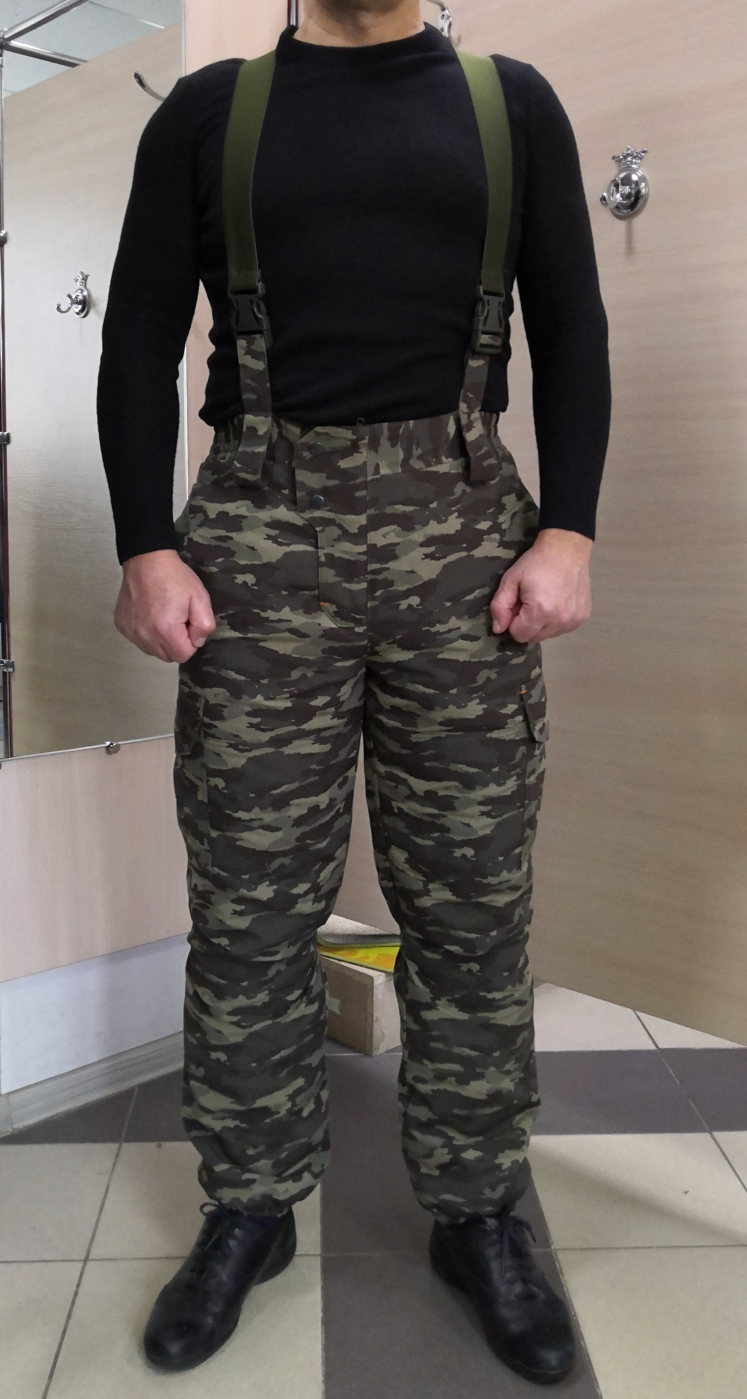 Костюм “Горка”, арт. 5579, Премиум класс, куртка+брюки, кмф, цвет блекло-зелёный, армированная ткань+термофин+термофольга, зима