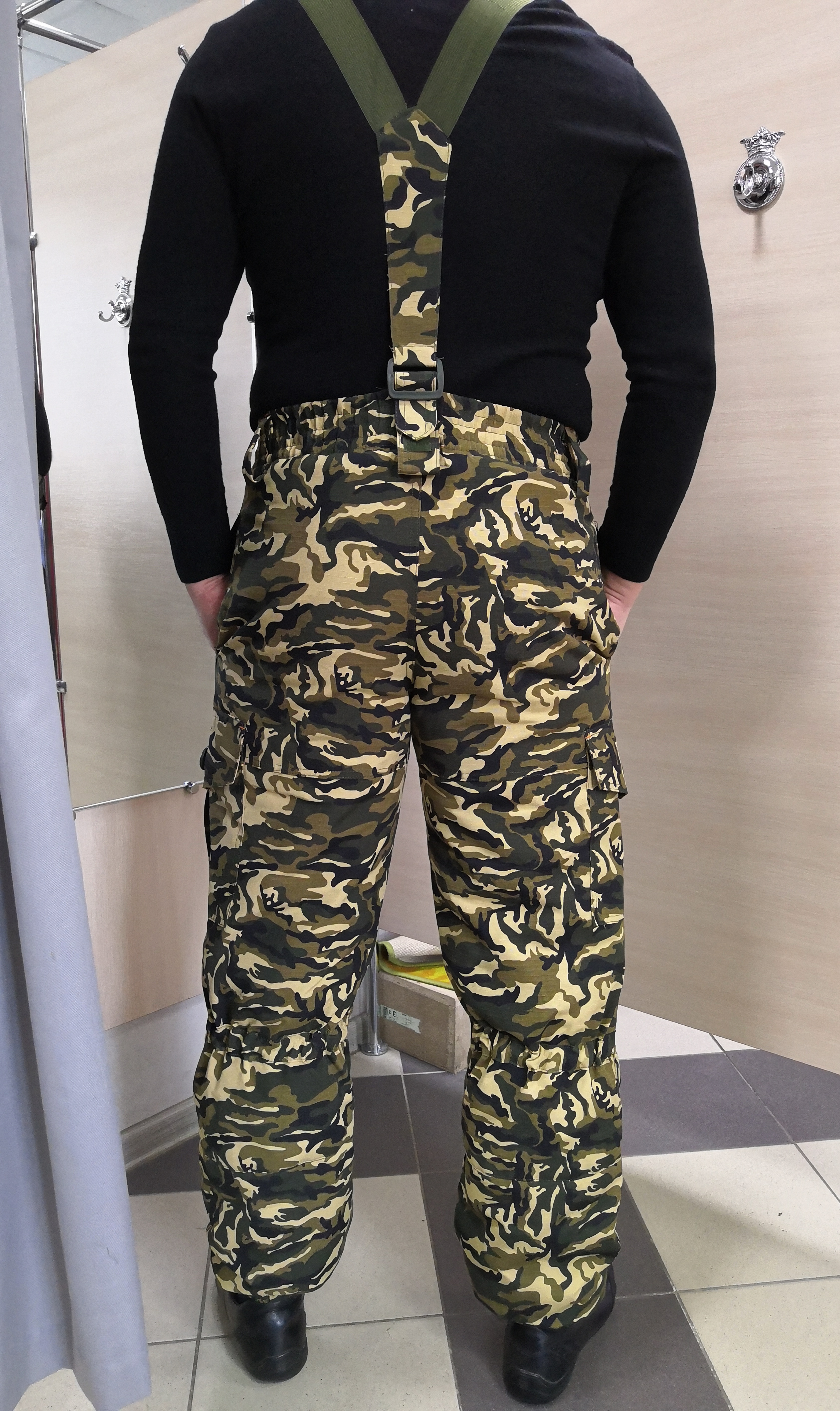 Костюм “Горка”, арт. 5581, Премиум класс, куртка+брюки, кмф, цвет бежево-зелёный, армированная ткань+термофин+термофольга, зима