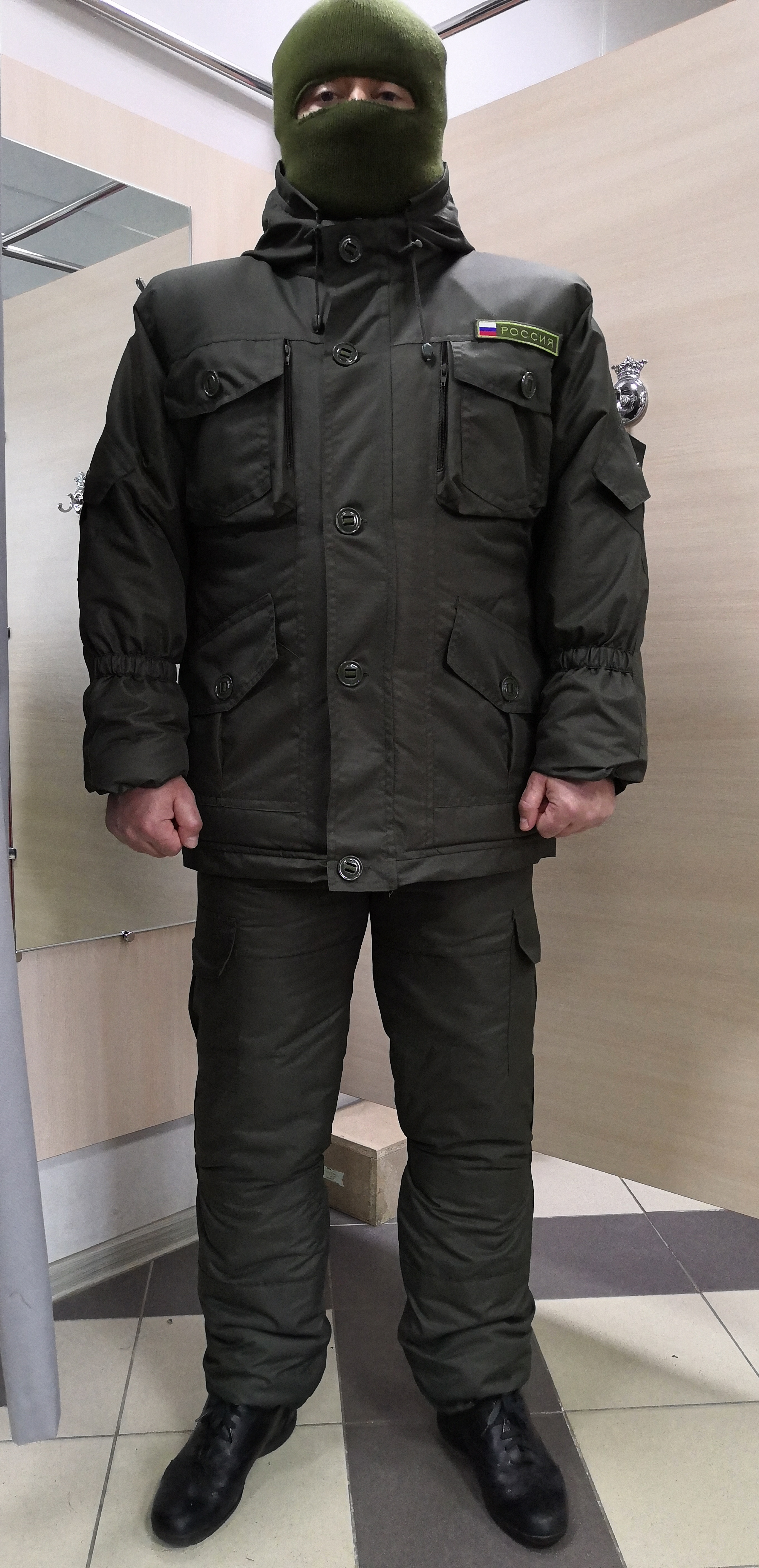 Костюм “Горка Геркулес”, арт. 5530, Премиум класс, куртка+брюки, цвет хаки, термофин+термофольга, зима