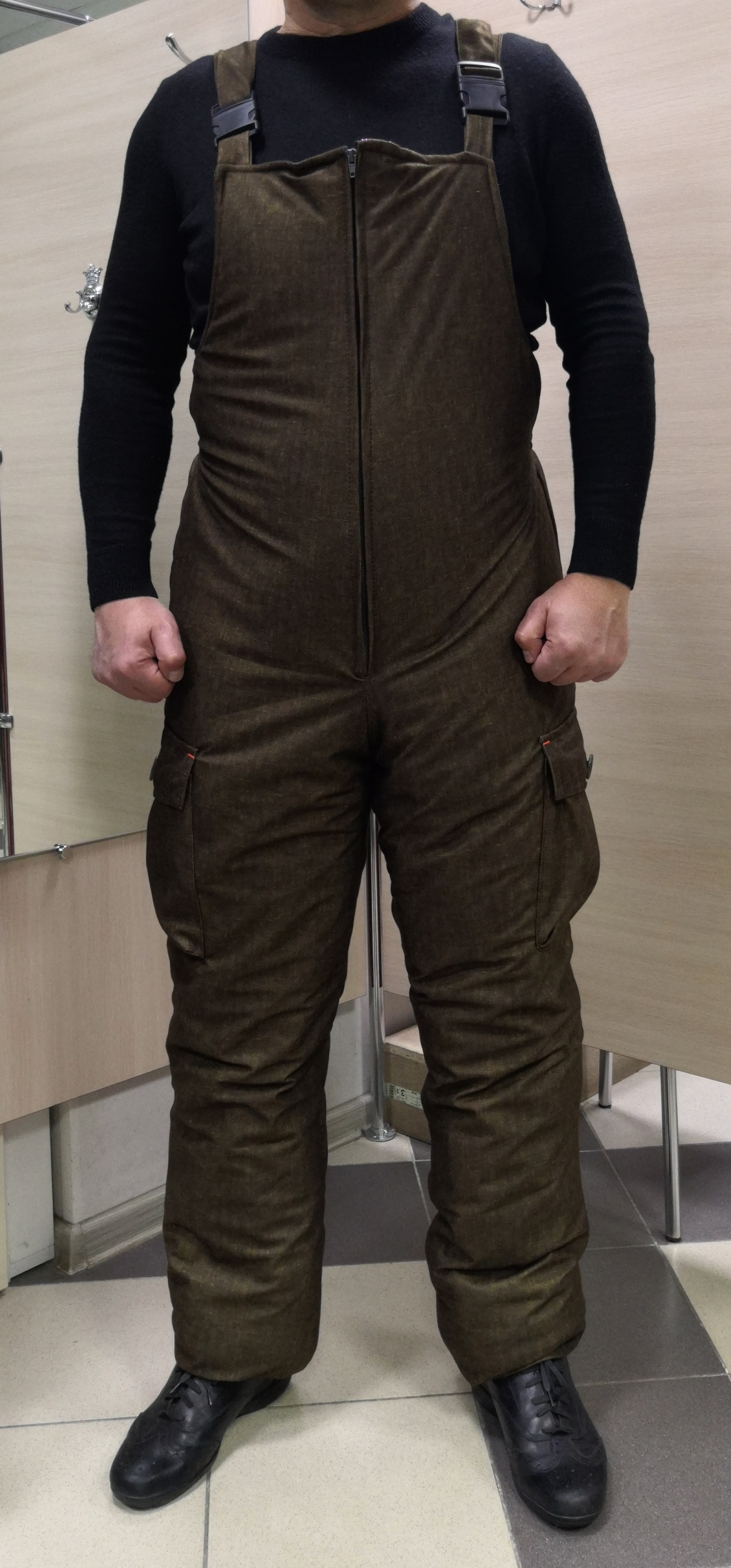 Костюм “Горка Рысь”, куртка+п/к, цвет хаки коричневый, термофин+термофольга, зима