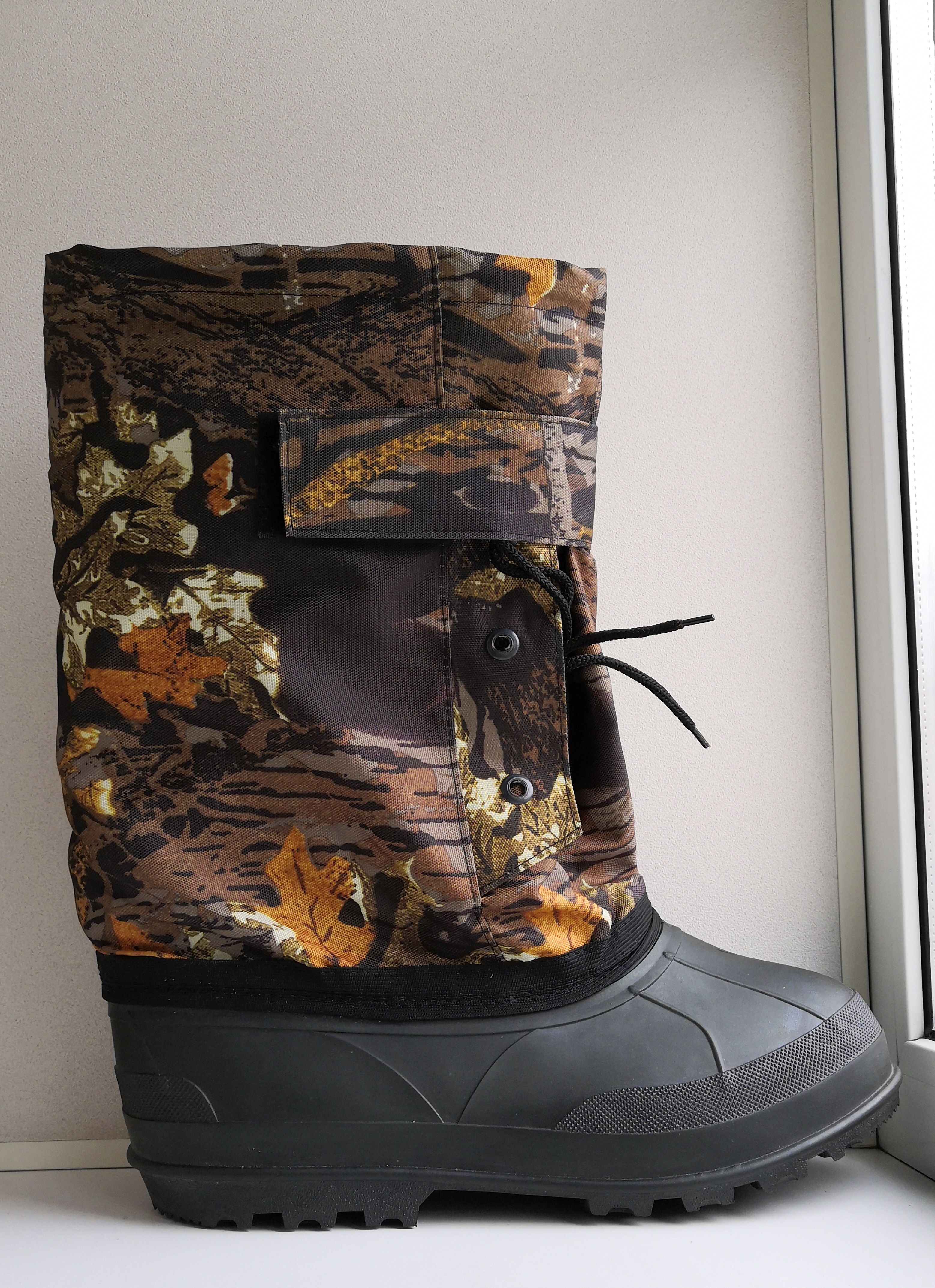 Бахилы охотничьи зимние с шипами, вставной чулок