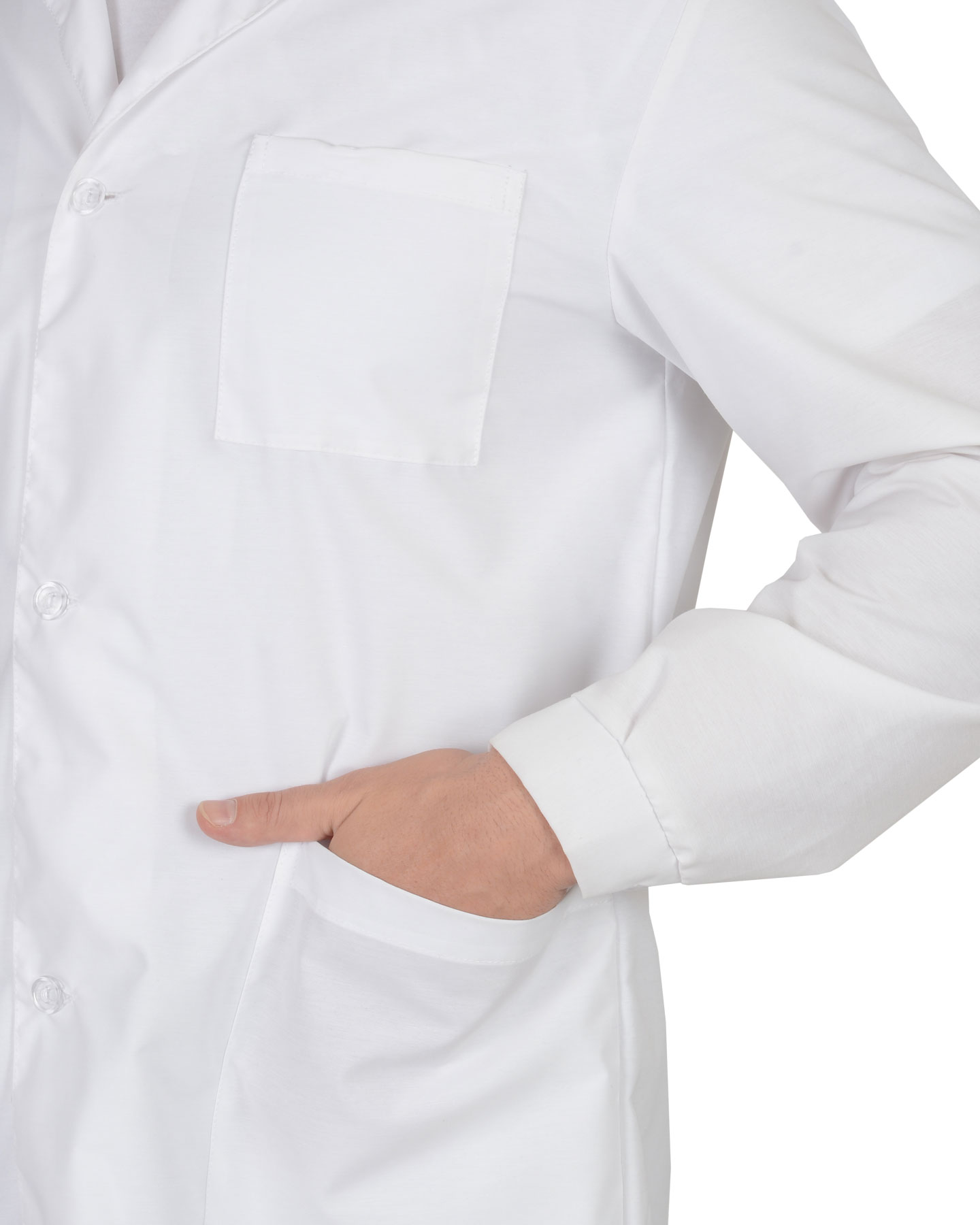 Халат белый, ткань 100% хлопок