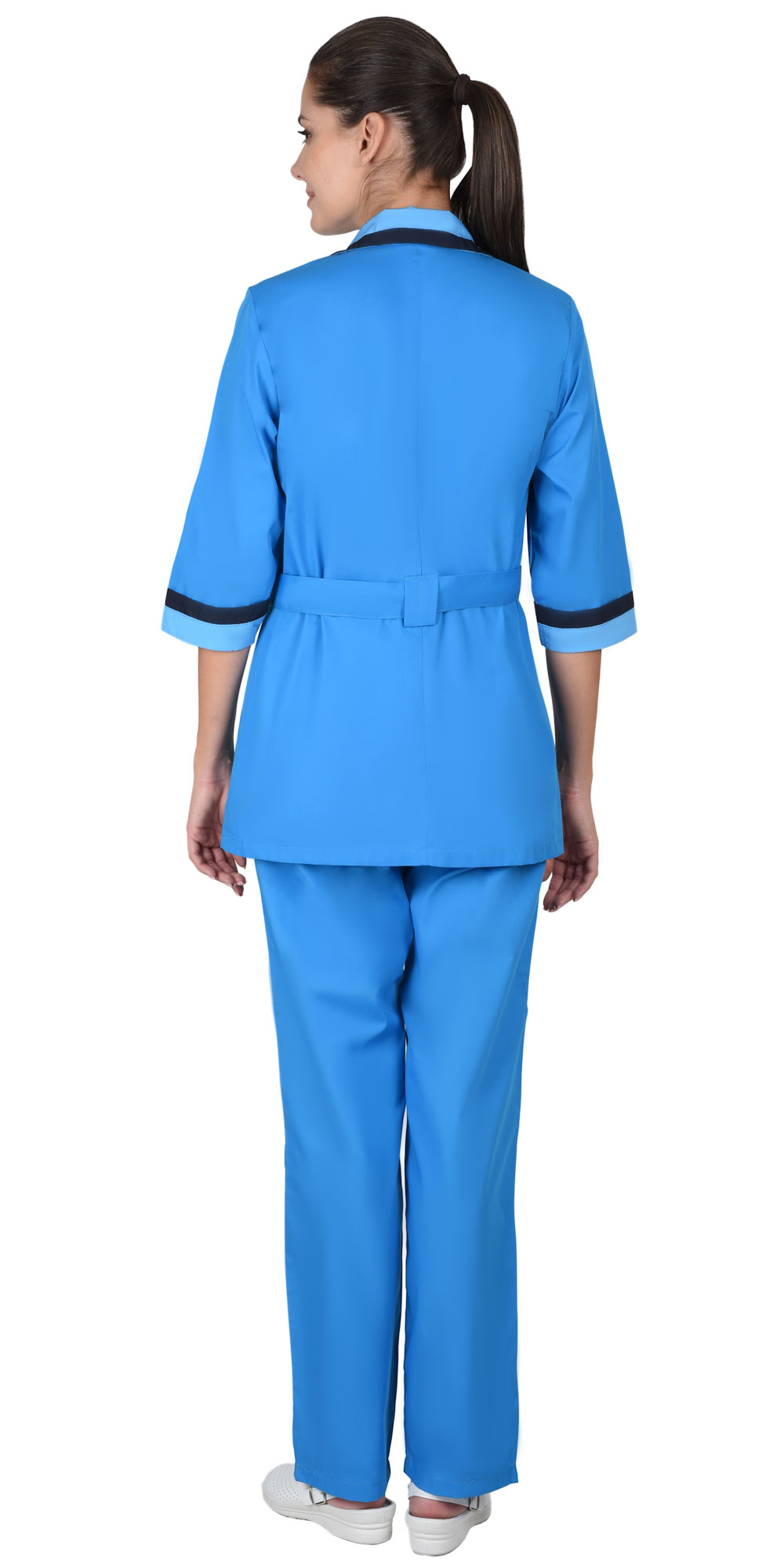 Костюм горничной «Флора» голубой