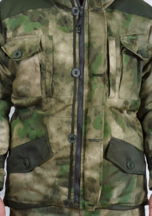 Костюм “Горка” арт. 6545, куртка+п/к, зелёный мох, Премиум класс, термофин+термофлис, армированная ткань, зима