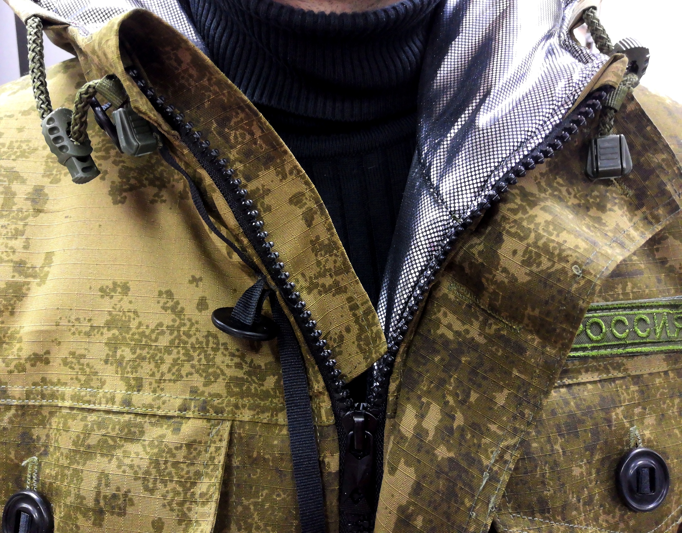 Костюм “Горка-Степь”, Премиум класс, коричнево-землистый+хаки, термофольга+термофин, армированная ткань, зима