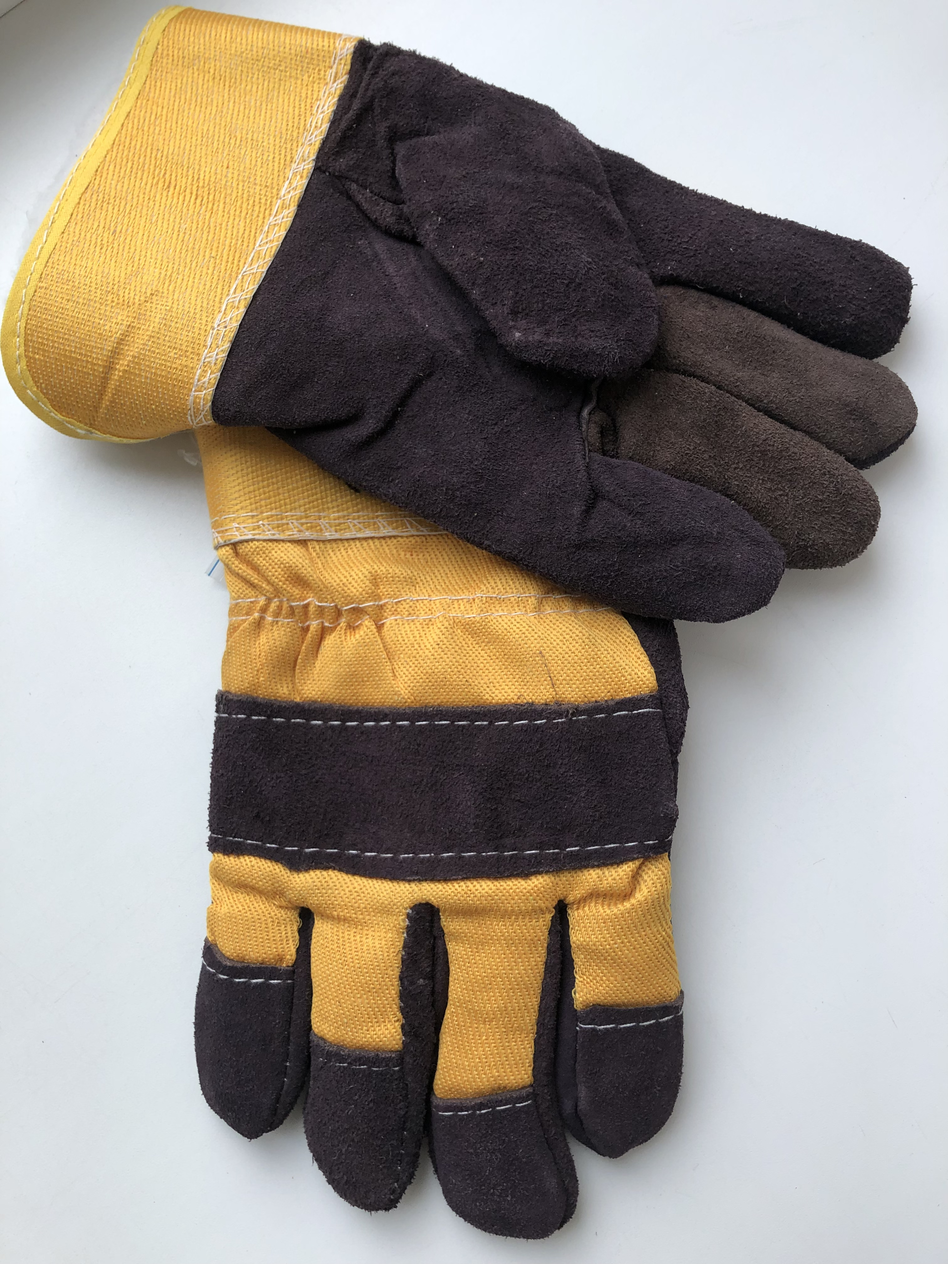 Перчатки утепленные спилковые комбинированные «Ангара»