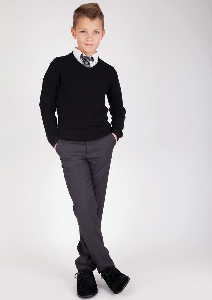 Стильные детские серые брюки