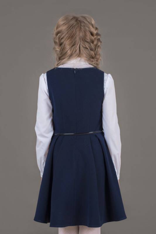 Платье школьное синее