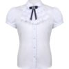 Блузка школьная белая с коротким рукавом