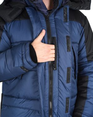 Куртка рабочая утеплённая “Метеор” синяя с чёрным