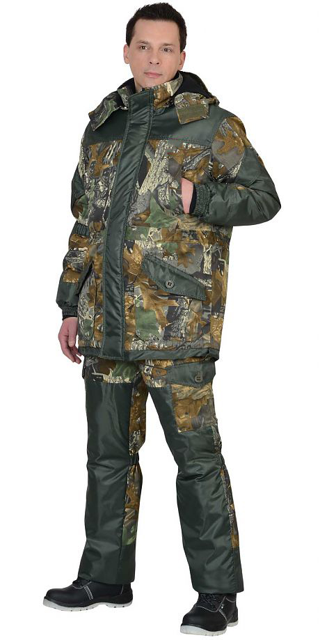 Костюм камуфлированный «Горка Тёмный лес» кмф, арт. 5621, куртка+брюки, зима