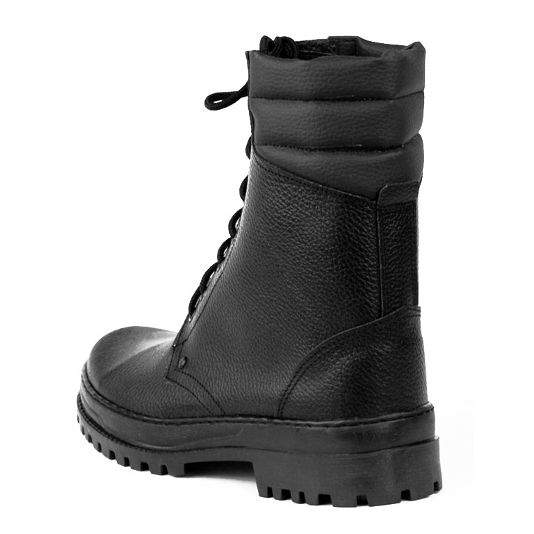 Берцы “Гром” кожаные, натуральный мех