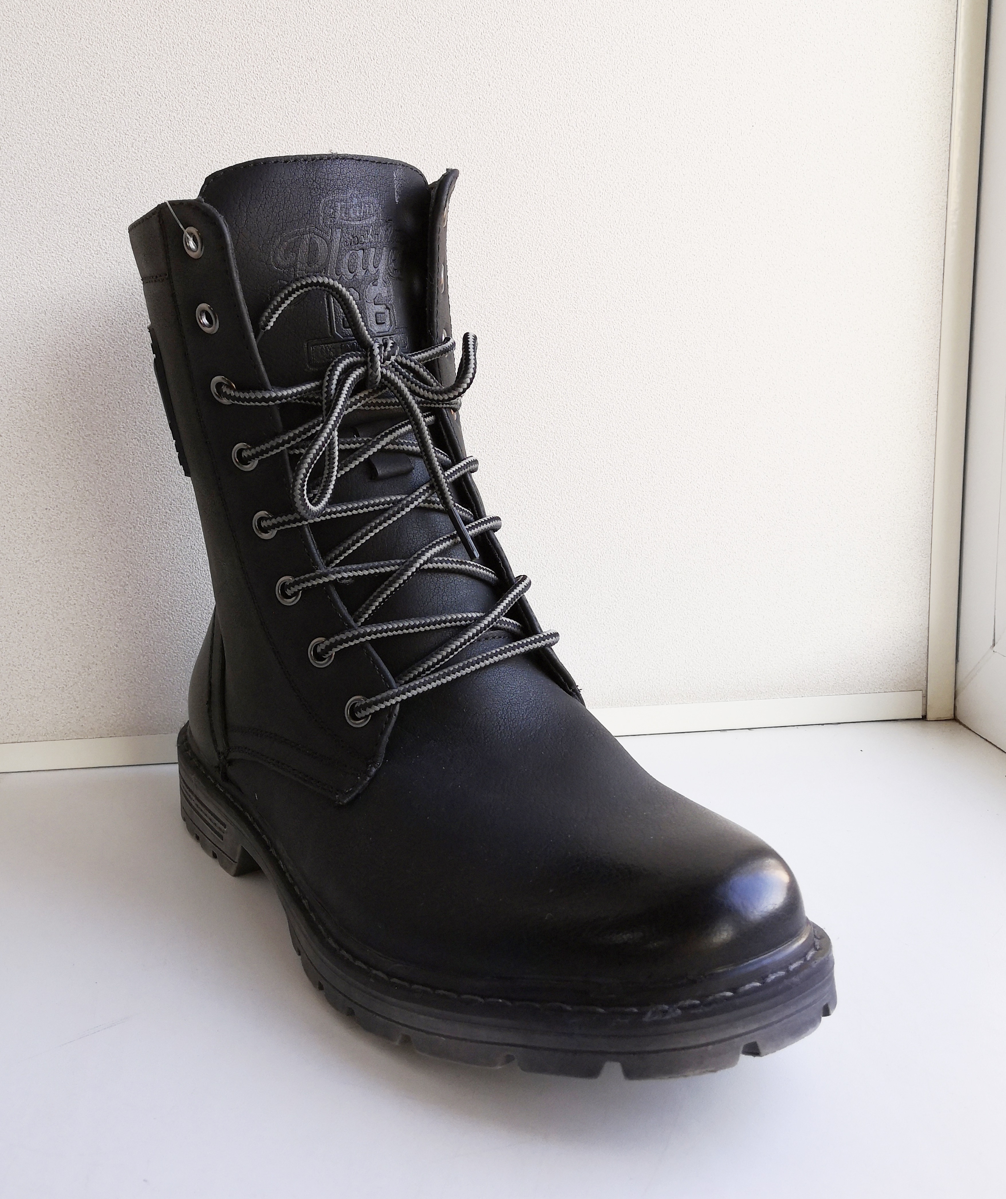 Ботинки утеплённые с высокими берцами арт. 5563