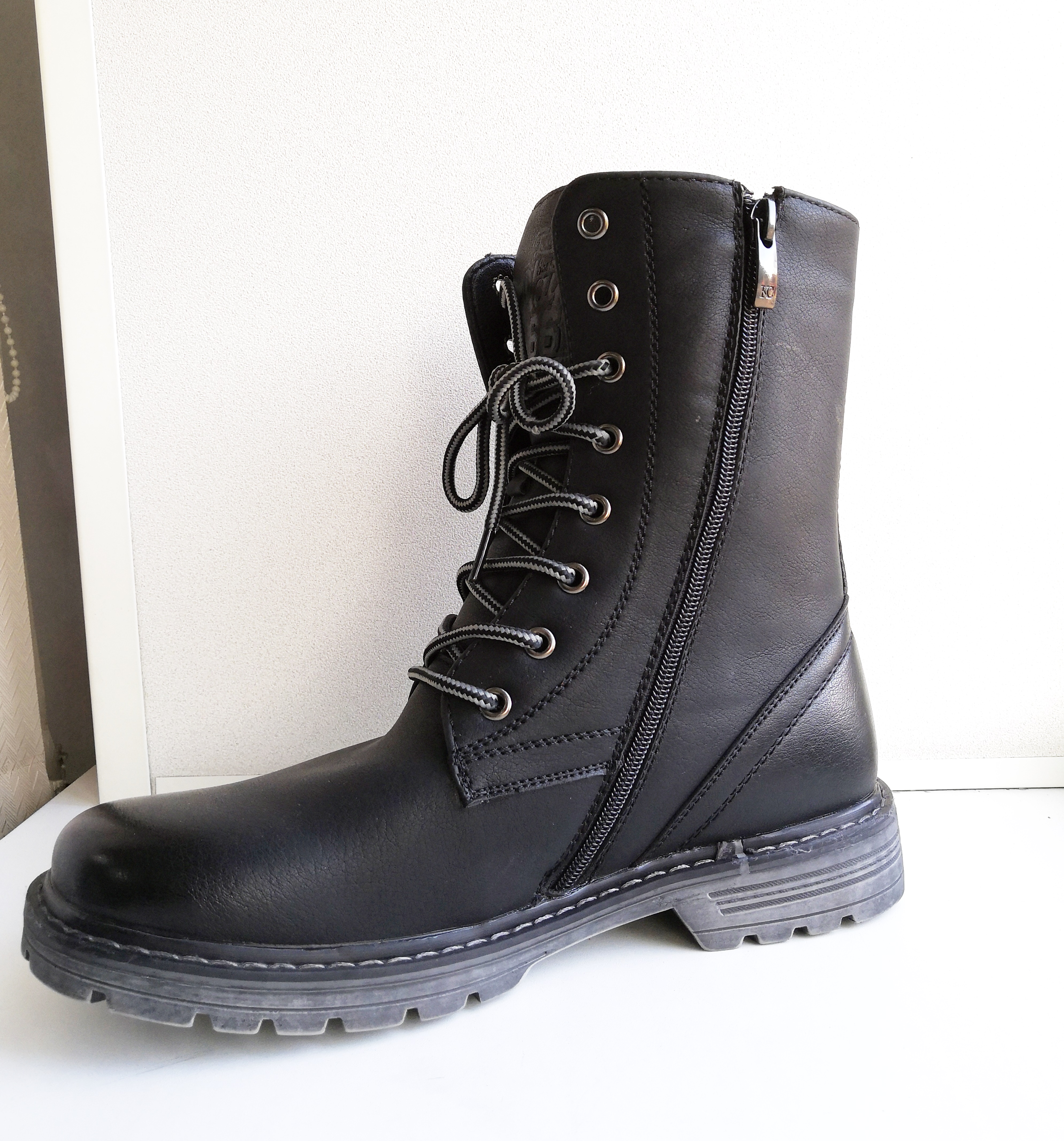 Ботинки утеплённые с высокими берцами арт. 5563