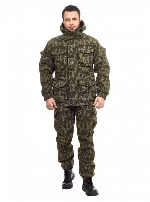 Костюм камуфлированный «Горка» арт. 5603, болотный КМФ, Премиум, демисезон, армированная ткань, утеплитель: термофлис
