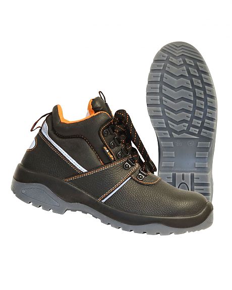 Ботинки «Европа» кожаные ПУ-ТПУ с металлоподноском и металлостелькой