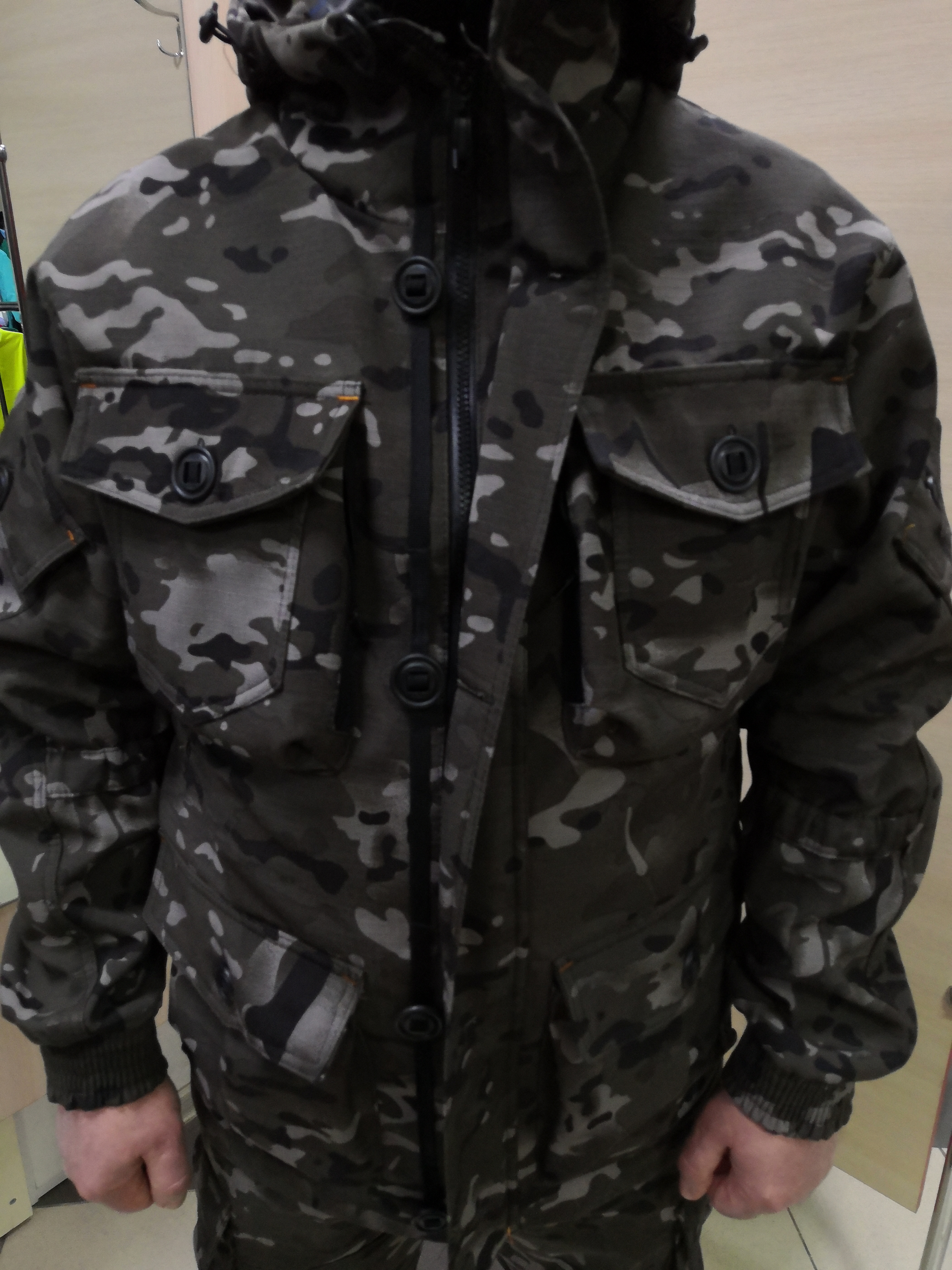 Костюм камуфлированный “Горка” арт. 5607, коричневый КМФ, Премиум, демисезон, армированная ткань, утеплитель: термофлис