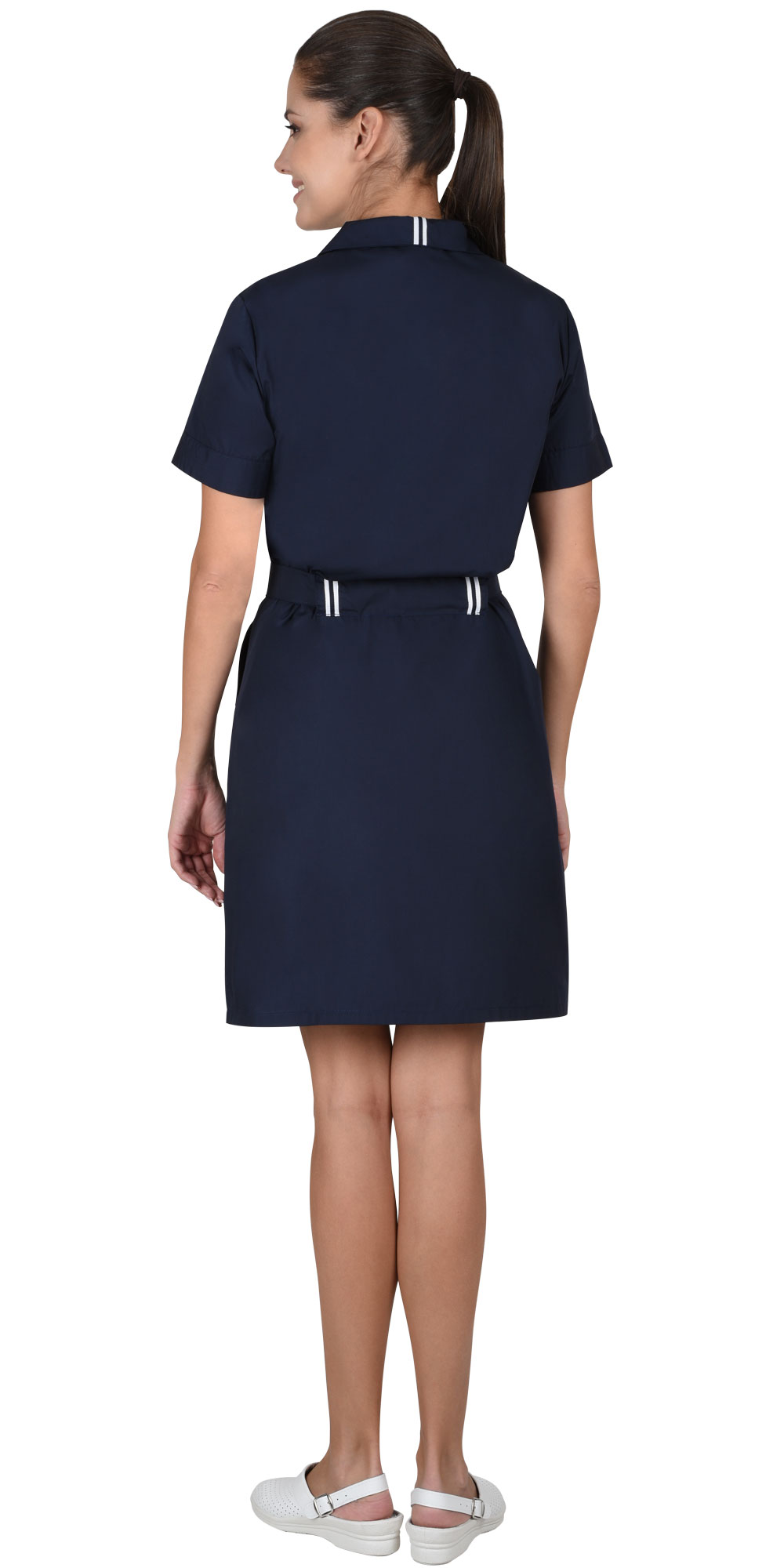 Халат женский «Вика» тёмно-синий