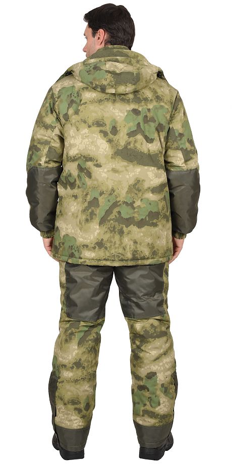 Костюм «Горка-Лес» арт. 5937 кмф зелёный, куртка+п/к, термофилл+флис, рип-стоп