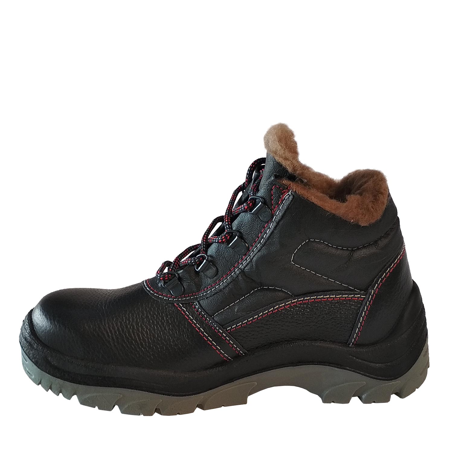 Ботинки «Грей», натуральная кожа, шерстяной мех