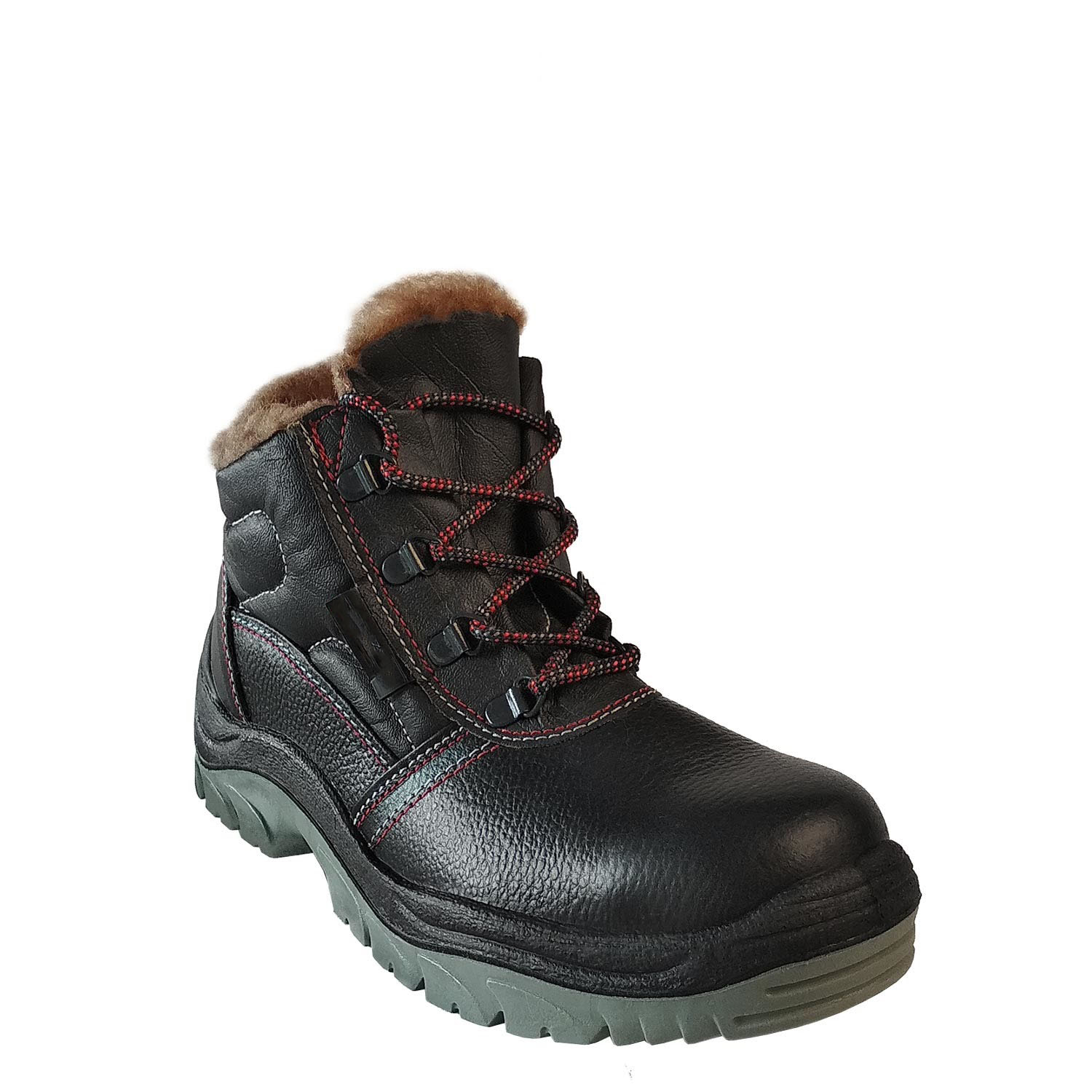 Ботинки «Грей», натуральная кожа, шерстяной мех