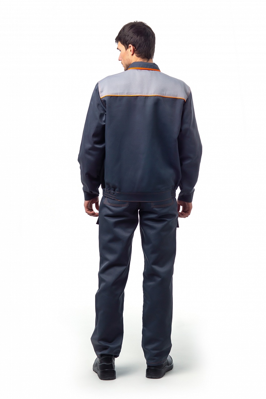 Костюм рабочий «Фаворит» куртка+п/к, серый с оранжевым