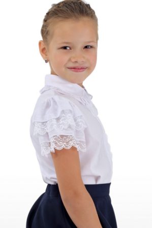 Блузка школьная белая арт. 6122