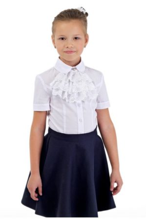 Блузка школьная белая арт. 6123