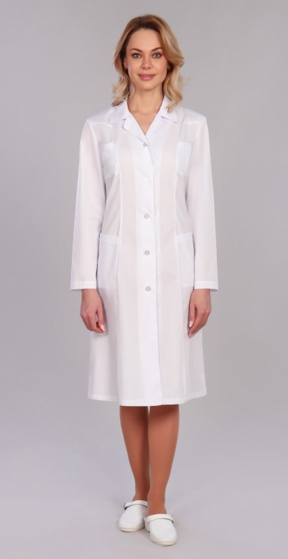 Халат медицинский «Студентка» белый