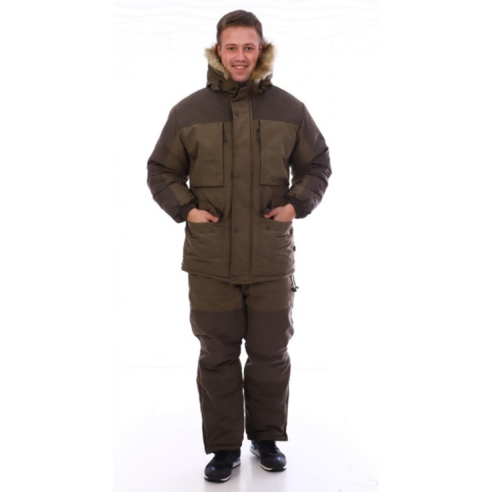 Костюм зимний хаки, куртка+п/к