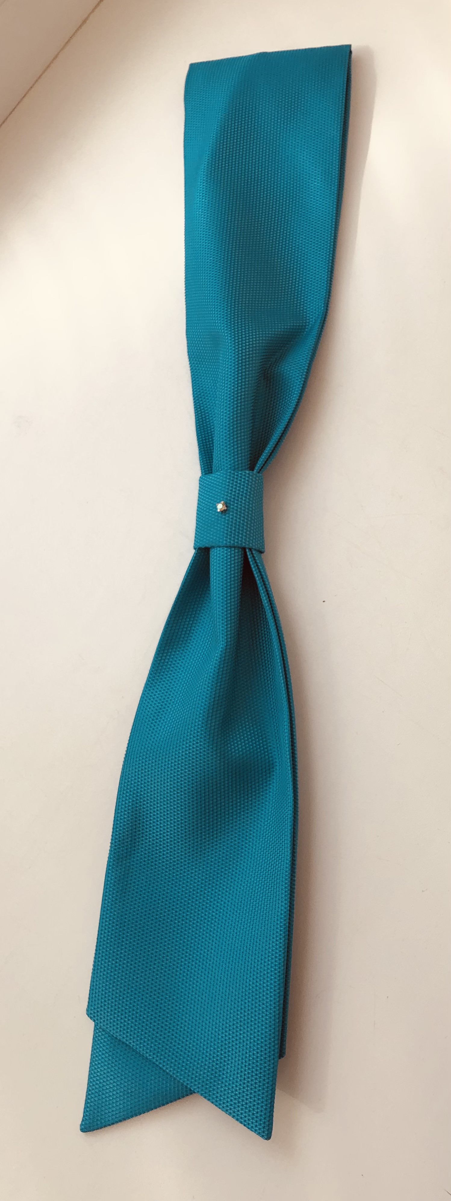 Галстук для учителя бирюзовый