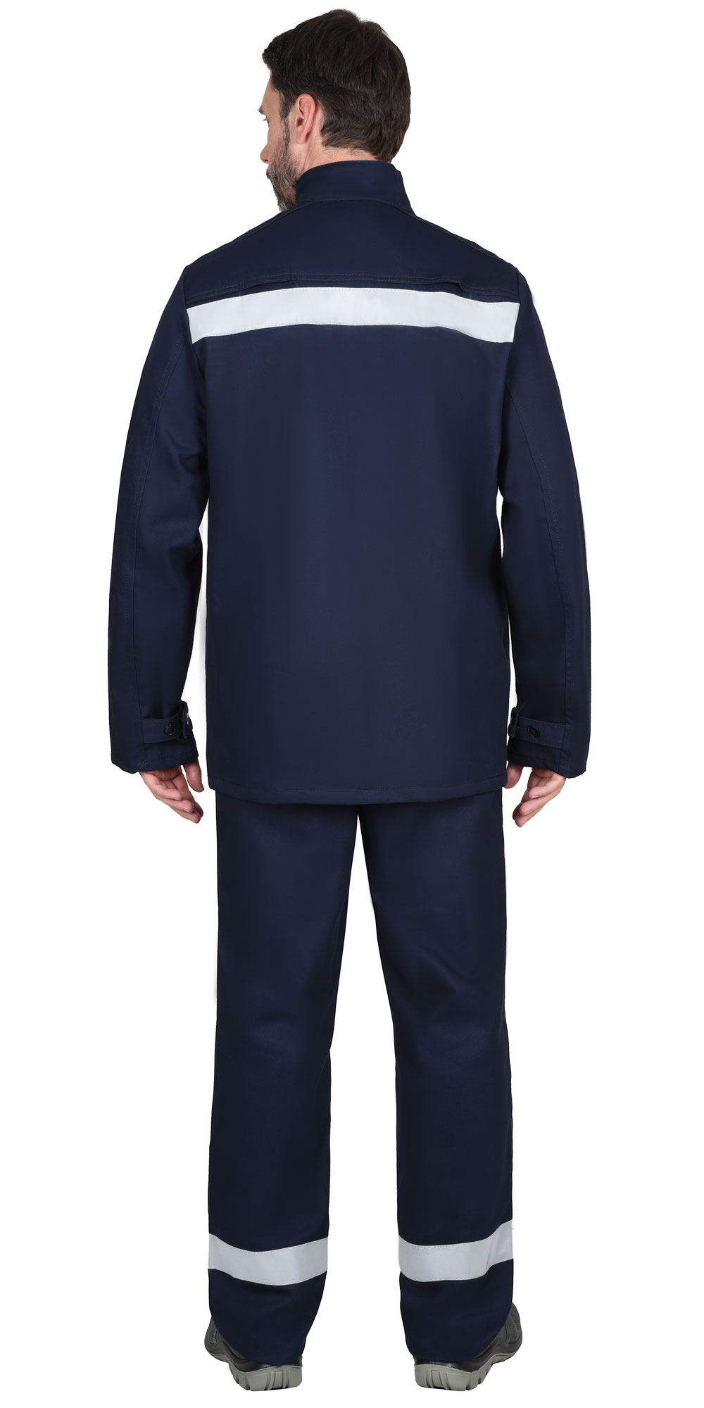 Костюм сварщика «Геркулес» летний (куртка+брюки) темно-синий