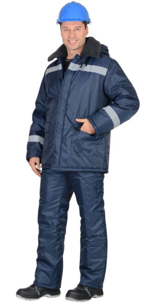 Куртка рабочая утеплённая “Норд” тёмно-синяя