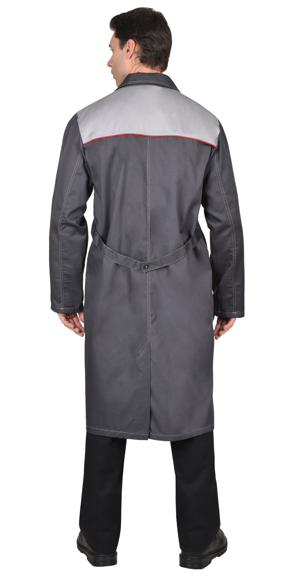 Халат рабочий «Фаворит» серый