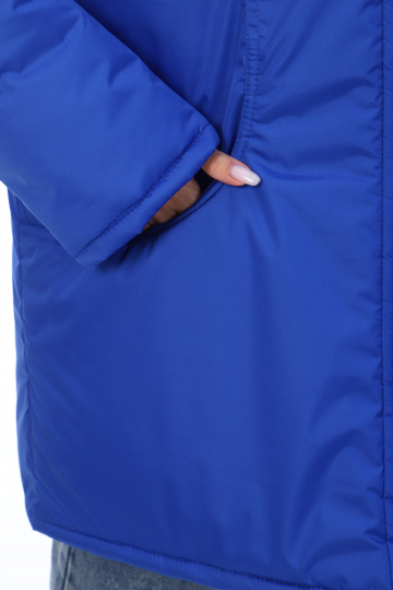 Куртка рабочая утеплённая «Снежана» женская, васильковая с голубым