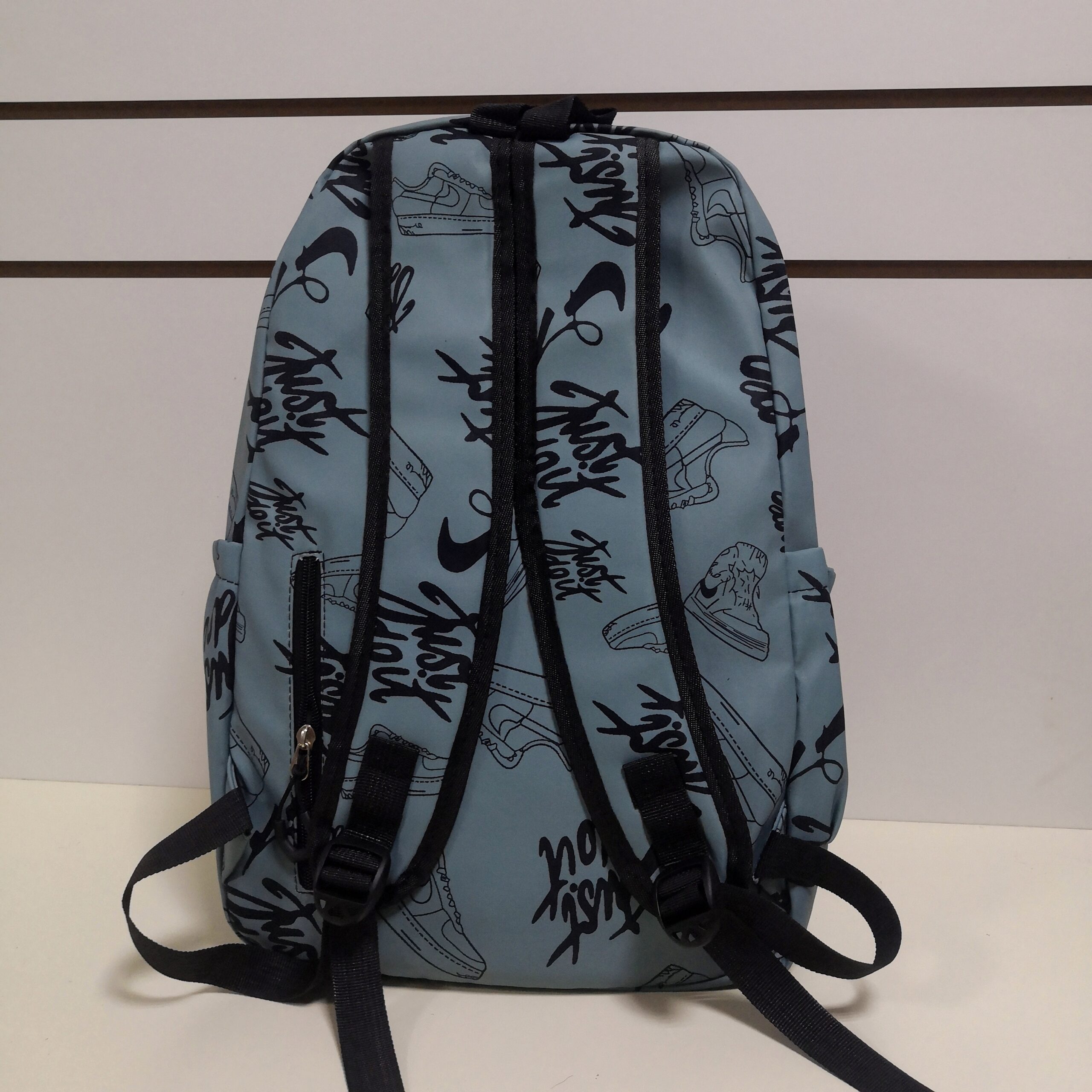 Рюкзак серо-голубой