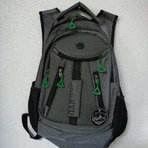 Рюкзак серый с жёсткой спинкой