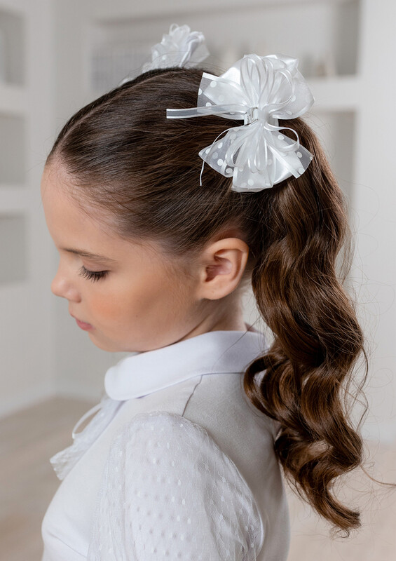 Бант школьный «Есма» белый