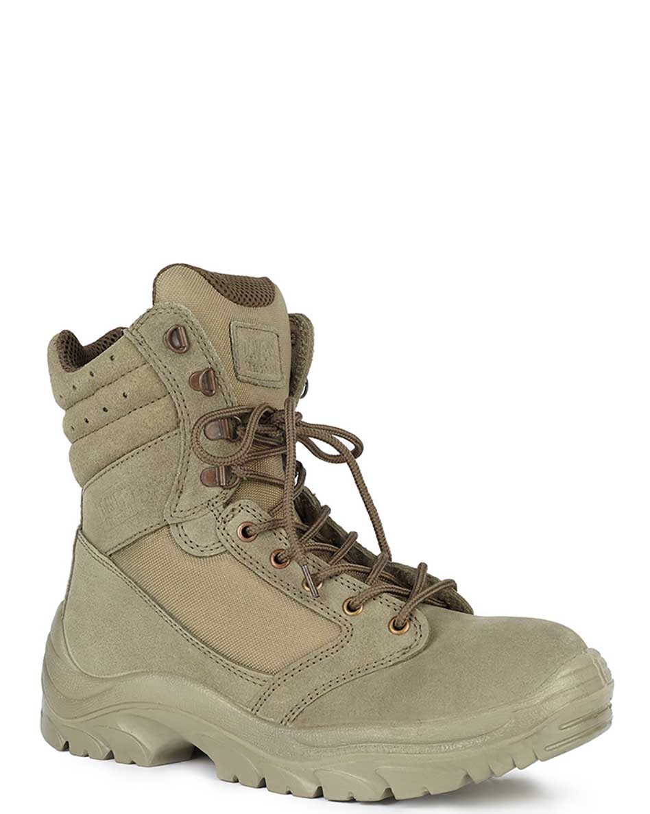 Берцы тактические «Крайт» кожаные хаки (оливковые)