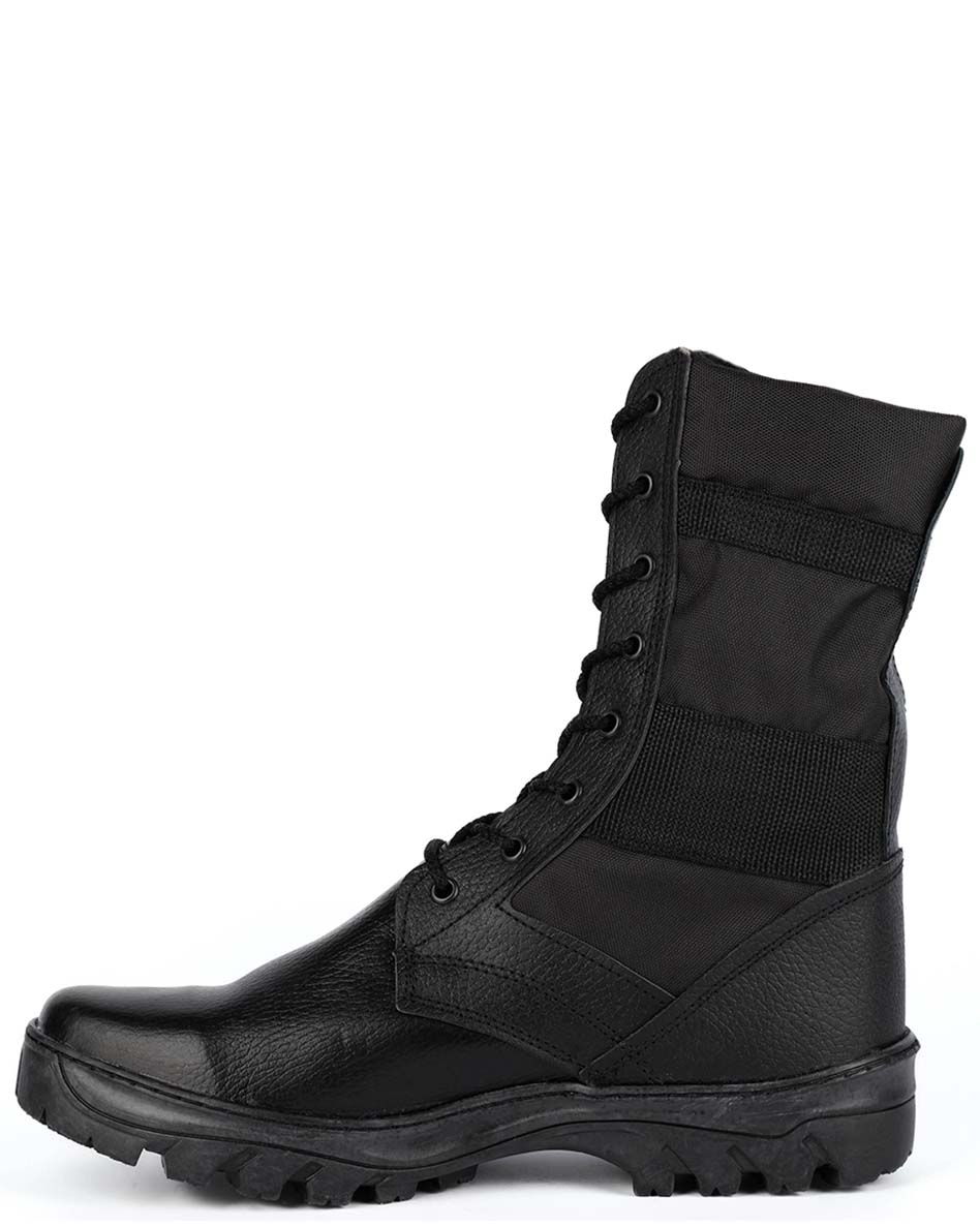 Берцы кожаные «Блэк» комбинированные