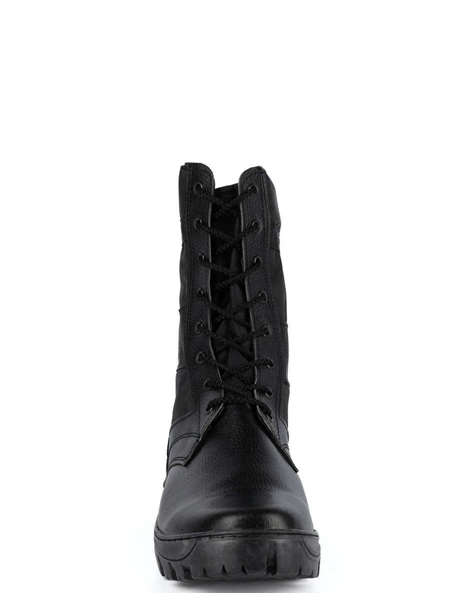 Берцы кожаные «Блэк» комбинированные