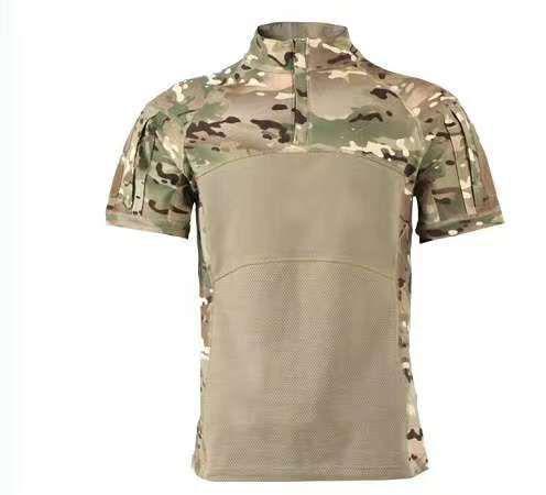 Рубашка тактическая боевая, короткий рукав, кмф мультикам