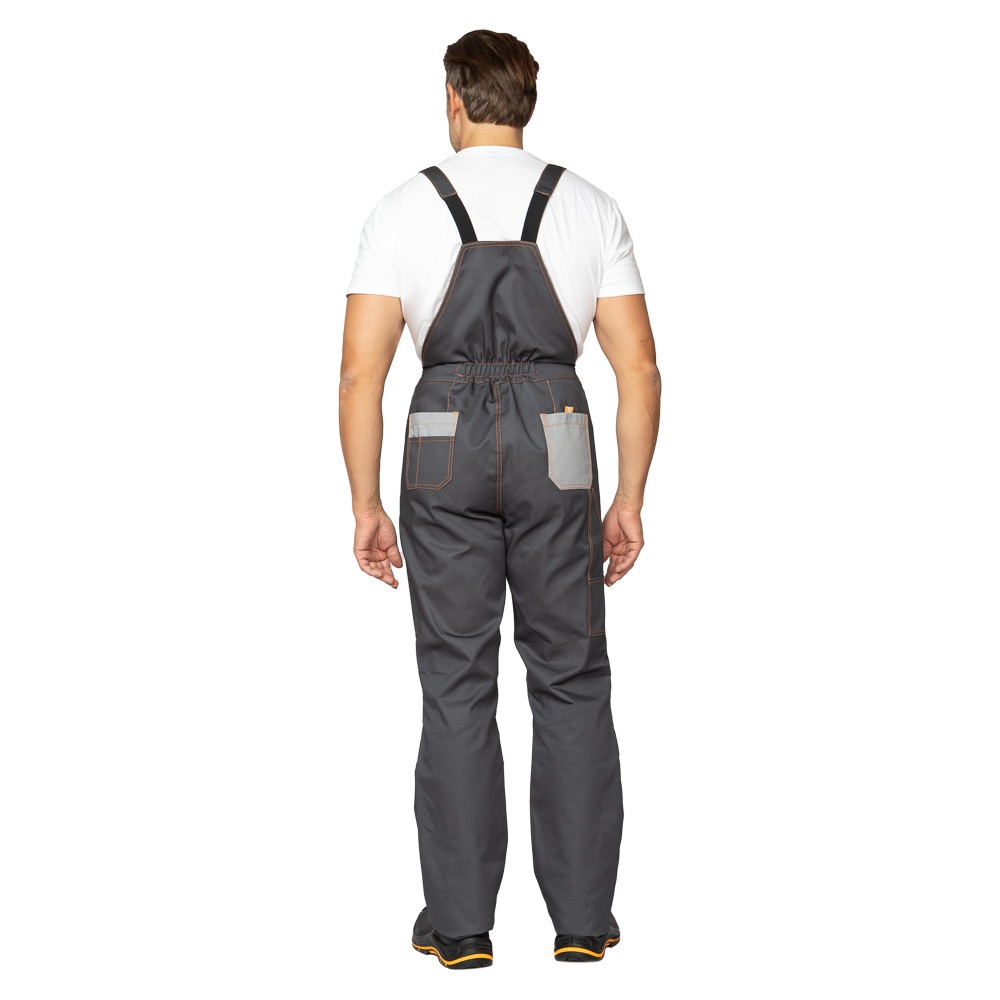 Костюм рабочий «Бренд» серый с оранжевым, куртка+п/к