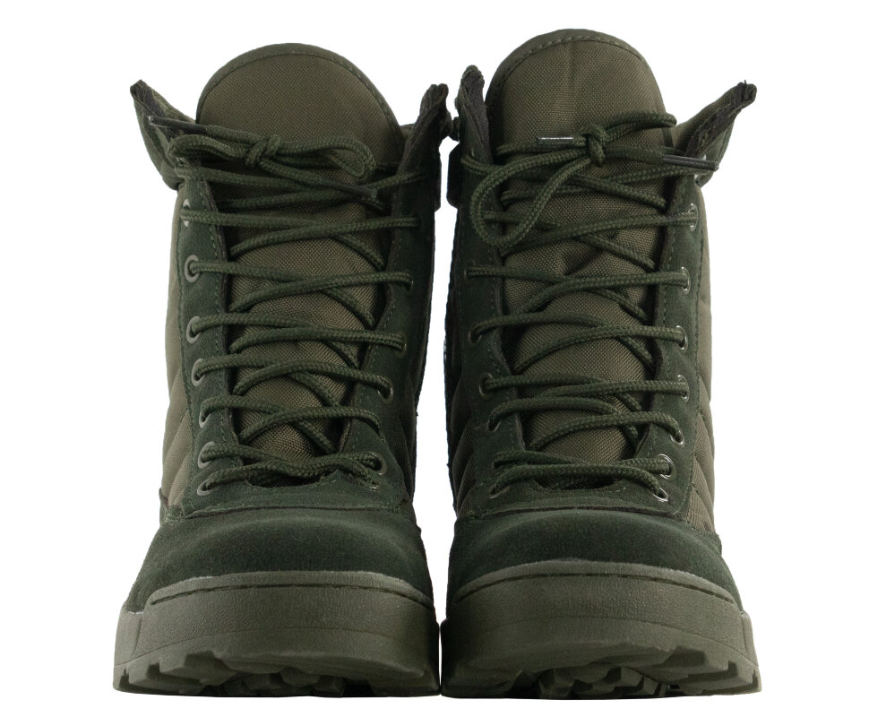 Берцы тактические «Старк» хаки, нат. замша