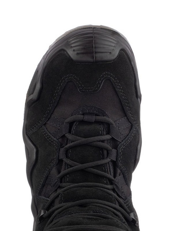 Берцы тактические «Гектор» чёрные, нат. замша + кордура, двухслойная подошва