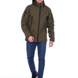 Куртка тактическая арт. 7272 хаки, демисезонная, ткань рип-стоп, подкладка флис