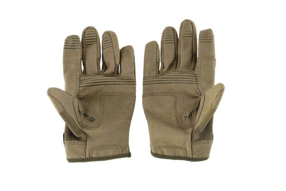Перчатки тактические с пальцами, цвет хаки