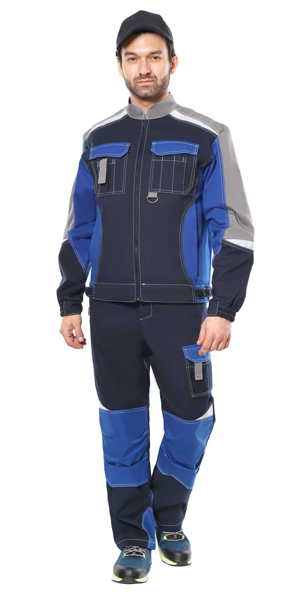 Куртка «Фаворит-Мега» синяя с васильковым с СОП