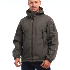 Куртка арт. 7514 хаки, демисезон, полофлис, подкладка флис